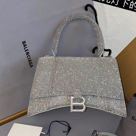 Balenciaga Borsa A Clessidra Glitterata Con Manico Superiore B59354b14