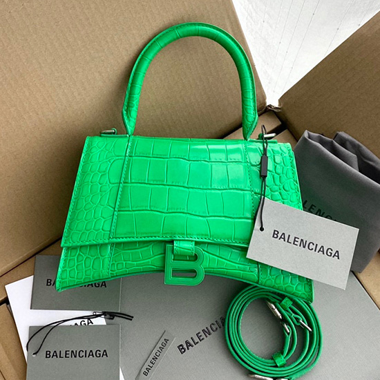 Balenciaga Borsa Con Manico A Clessidra In Pelle Effetto Coccodrillo B59354b5