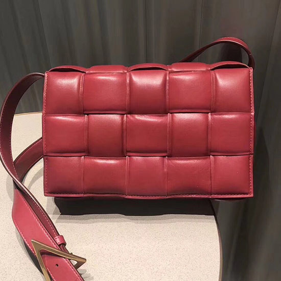 Borsa A Cassetta Imbottita Bottega Veneta Rossa 591970