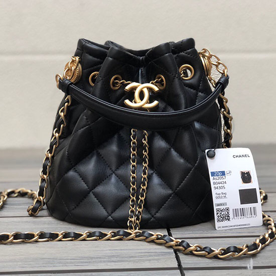 Borsa A Secchiello Chanel In Pelle Di Agnello As2057