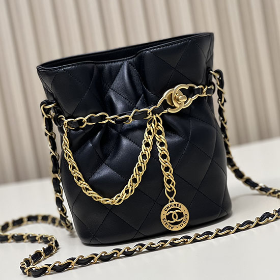 Borsa A Secchiello Chanel In Pelle Di Agnello As4002