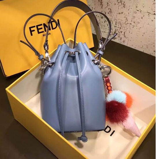 Borsa A Secchiello Fendi Mon Tresor Piccola Blu F80101