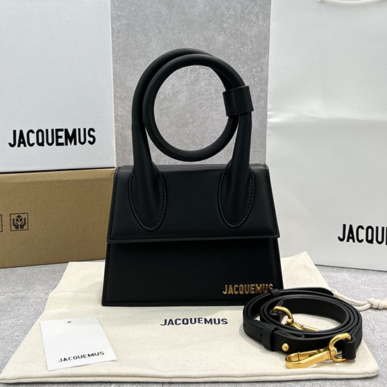 Borsa A Spirale Jacquemus Le Chiquito Noeud Nera J2023