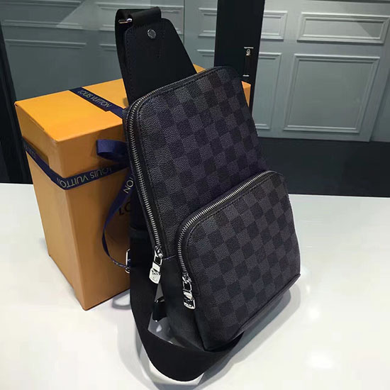 Borsa A Tracolla Avenue Louis Vuitton Damier In Tela Grafite N41719