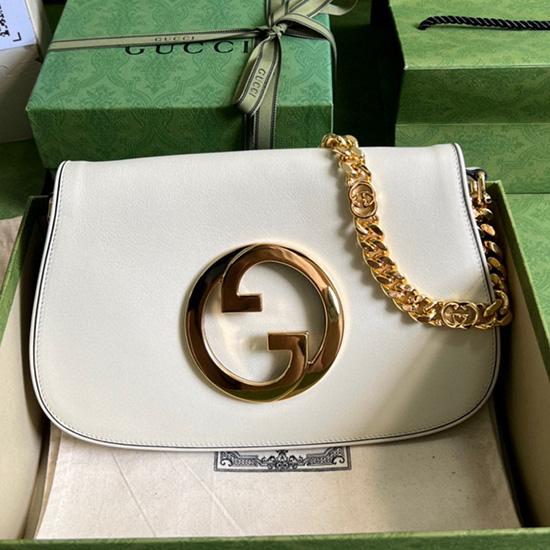 Borsa A Tracolla Gucci Blondie Bianca 699268