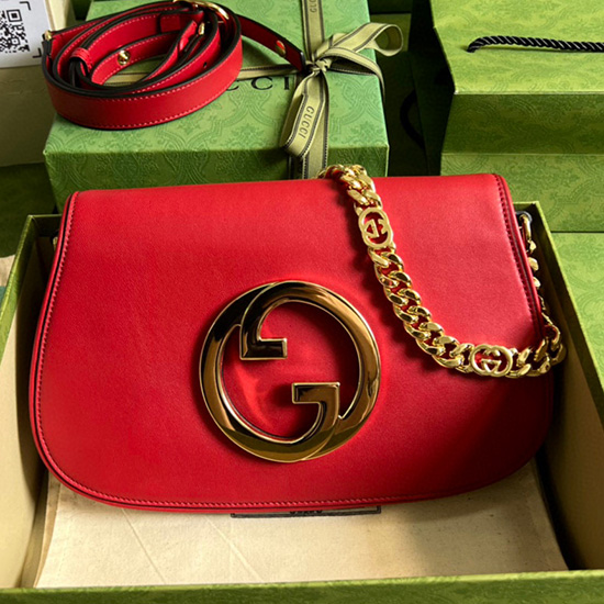 Borsa A Tracolla Gucci Blondie Rossa 699268