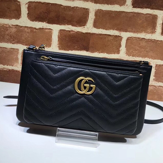 Borsa A Tracolla Gucci GG Marmont Nera 453878