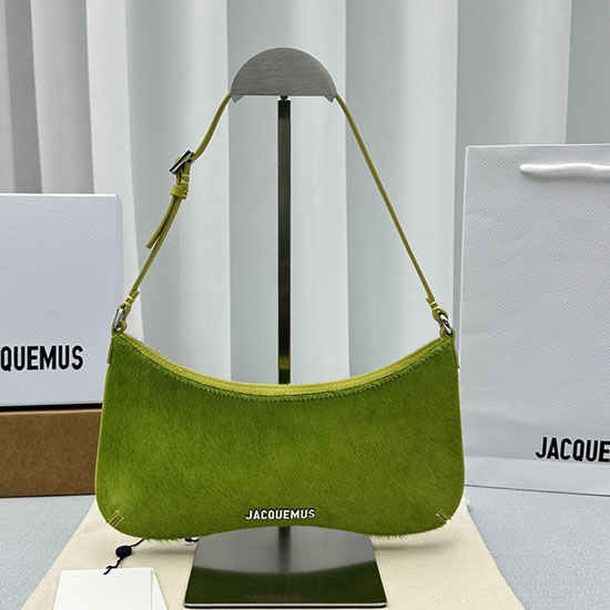 Borsa A Tracolla Jacquemus Le Bisou Crine Di Cavallo Verde J2089