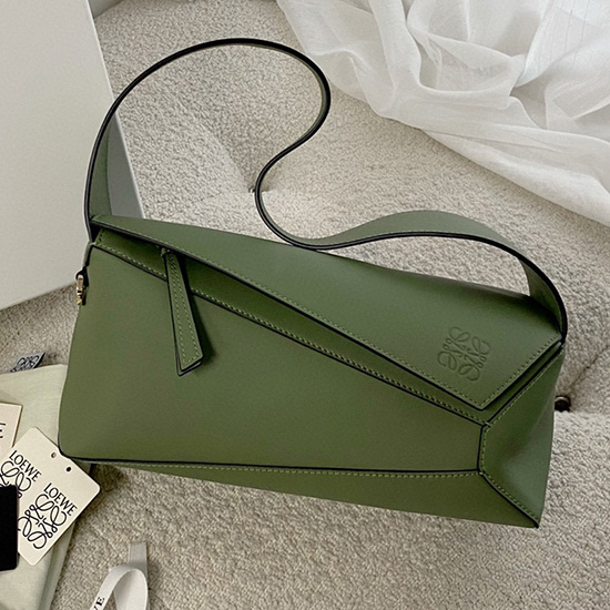 Borsa A Tracolla Loewe Puzzle Hobo Verde 51067