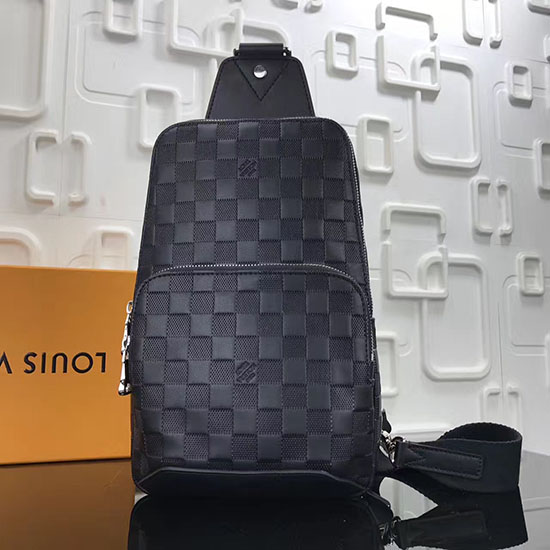 Borsa A Tracolla Louis Vuitton Damier Infini In Pelle Avenue N41720