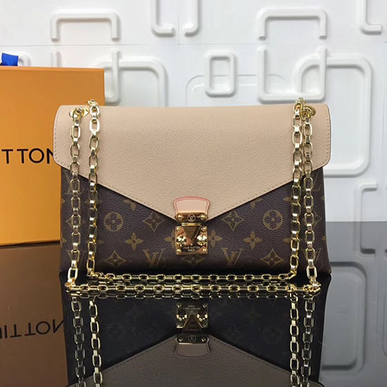 Borsa A Tracolla Louis Vuitton Pallas Con Catena Grigia M41200