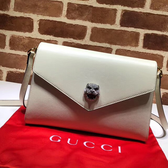 Borsa A Tracolla Media Gucci Bianca 527857