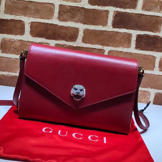 Borsa A Tracolla Media Gucci Bordeaux C