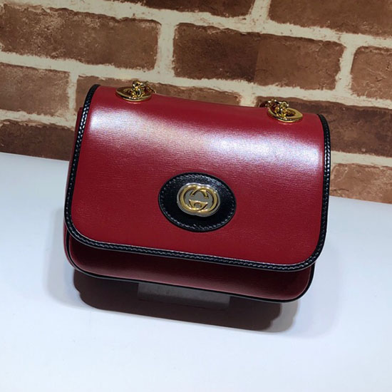 Borsa A Tracolla Mini In Pelle Gucci Rossa 576423