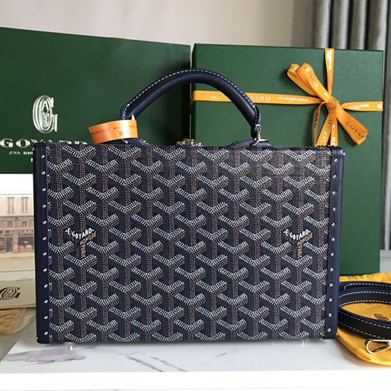 Borsa Bauletto Goyard Grand Hotel G020015 Blu Scuro