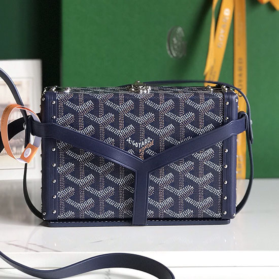 Borsa Bauletto Goyard Minaudiere G020177 Blu Scuro