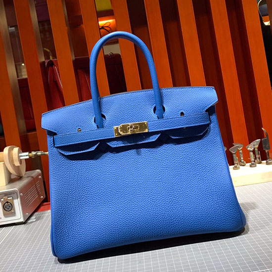 Borsa Birkin Hermes Togo In Pelle Mykonos Hb30191