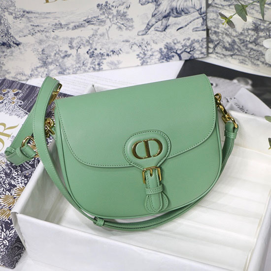 Borsa Bobby Media Dior Box In Pelle Di Vitello Verde Menta M9319