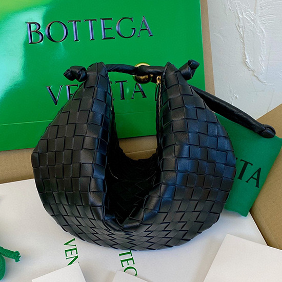 Borsa Bottega Veneta Turn Bag Nera B701204