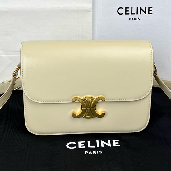 Borsa Celine Triomphe Media Gialla Cl35023