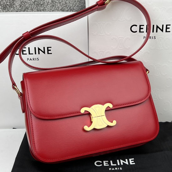 Borsa Celine Triomphe Media Rossa Cl35023