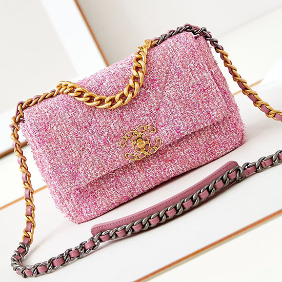 Borsa Chanel 19 Rosa As1160