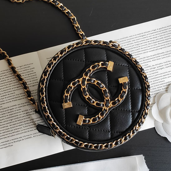 Borsa Chanel Con Catena E Pochette Rotonda Ap0365