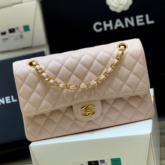 Borsa Classica Chanel Caviale Rosa A01112