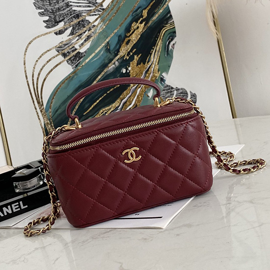 Borsa Da Toilette Chanel Bordeaux As81118