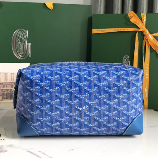 Borsa Da Toilette Goyard Boeing 25 G052511 Blu