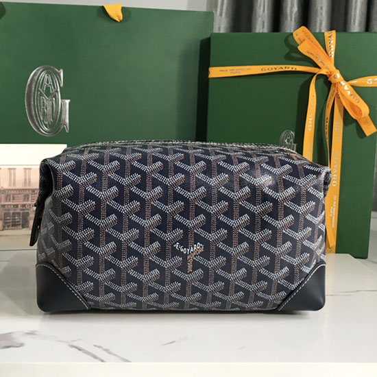 Borsa Da Toilette Goyard Boeing 25 G052511 Blu Scuro