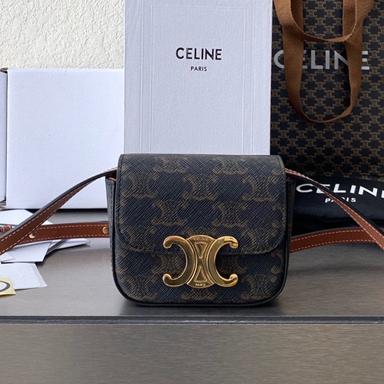 Borsa Di Tela Celine Mini Triomphe C35021