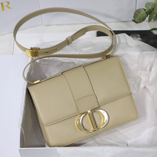 Borsa Dior 30 Montaigne In Pelle Di Vitello Beige M9030