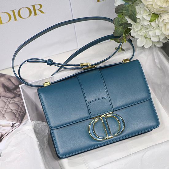 Borsa Dior 30 Montaigne In Pelle Di Vitello Blu M9030