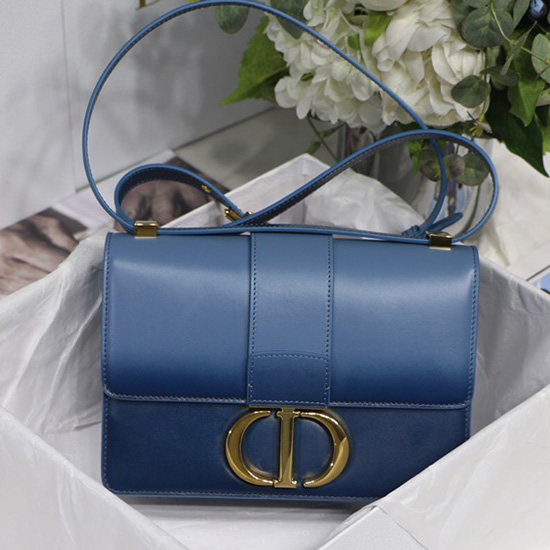 Borsa Dior 30 Montaigne In Pelle Di Vitello Blu M90301