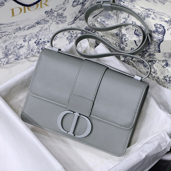 Borsa Dior 30 Montaigne In Pelle Di Vitello Grigia M9030