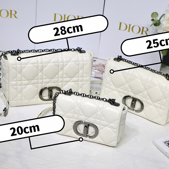 Borsa Dior Caro Bianco Indaco DM8016