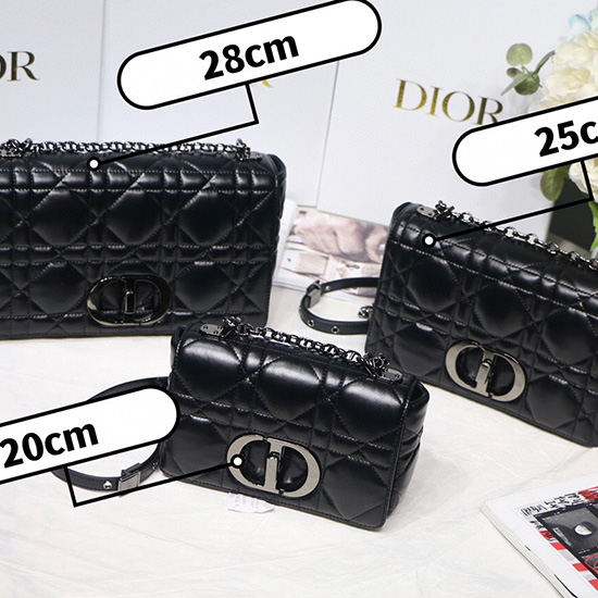 Borsa Dior Caro Nero Indaco DM8016