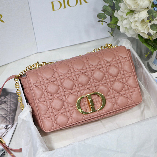 Borsa Dior Caro Rosa Indaco DM8016