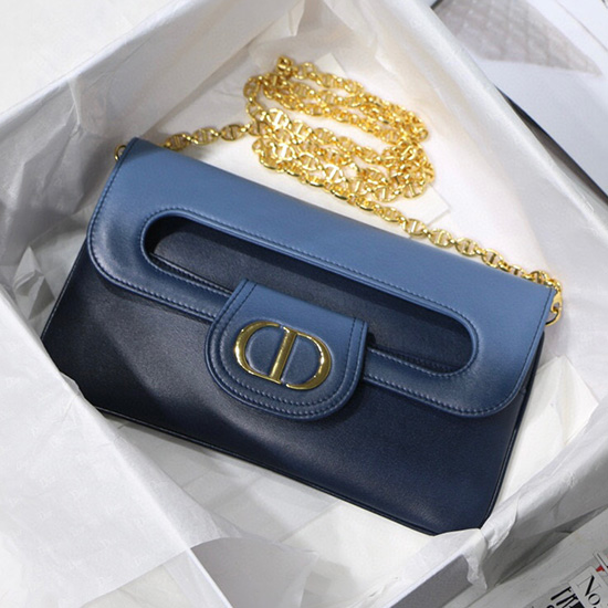 Borsa Dior Medium DiorDouble Blu Profondo M8018