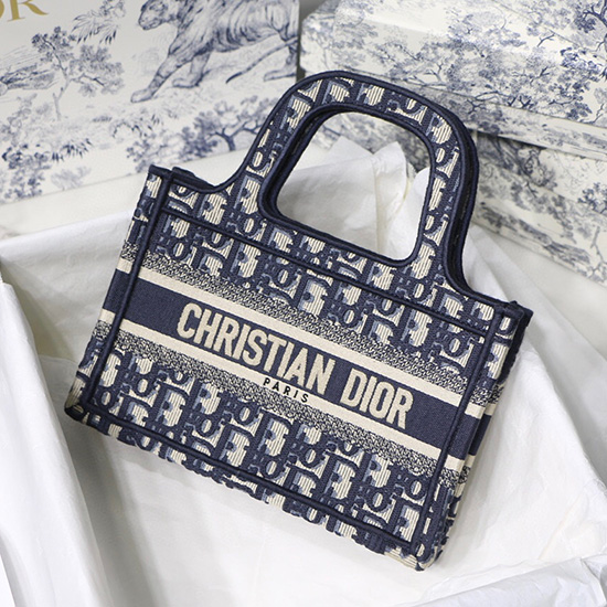 Borsa Dior Mini Book Blu M1286