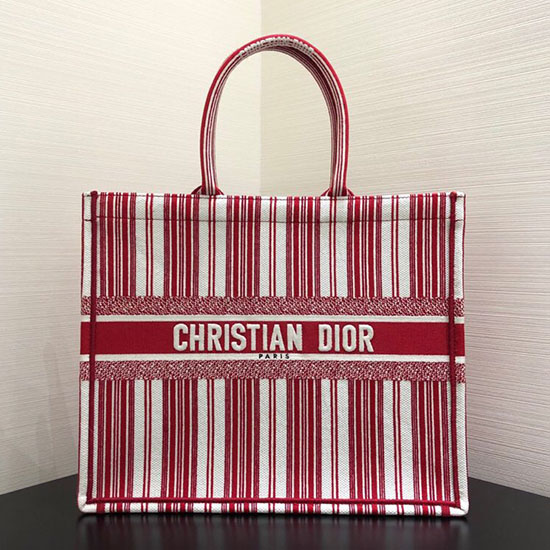 Borsa Dior Oblique Book Tote Rossa D10041