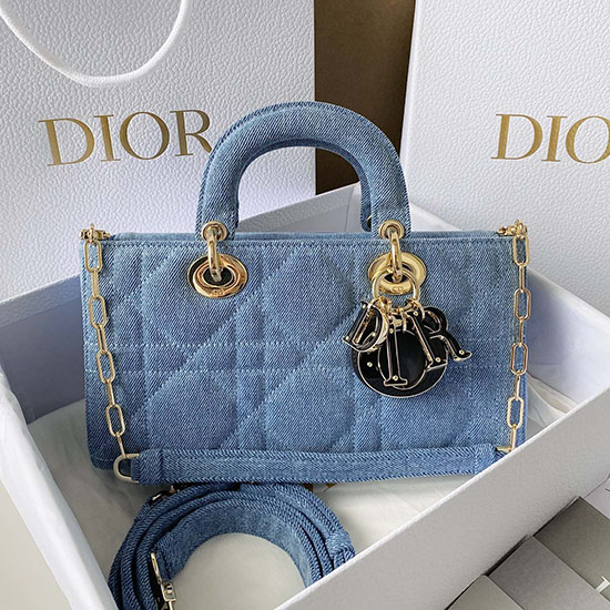 Borsa Donna D-Joy In Denim Blu Dl3380