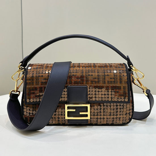 Borsa Fendi Baguette Con Paillettes F8623l