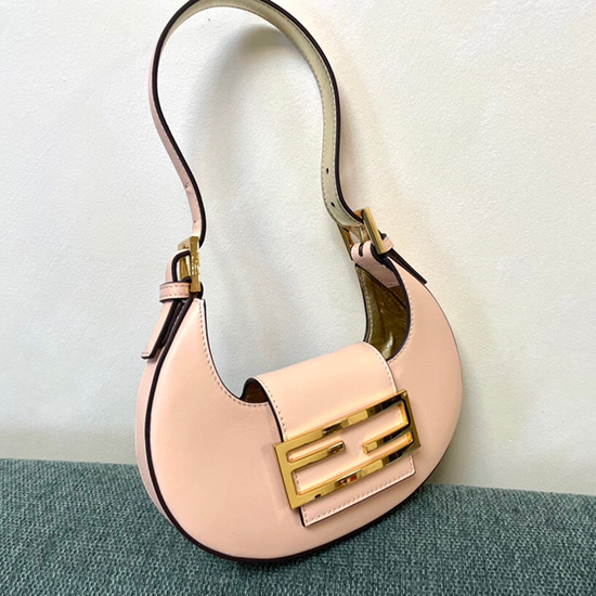 Borsa Fendi Mini In Pelle Biscotto Rosa F8556