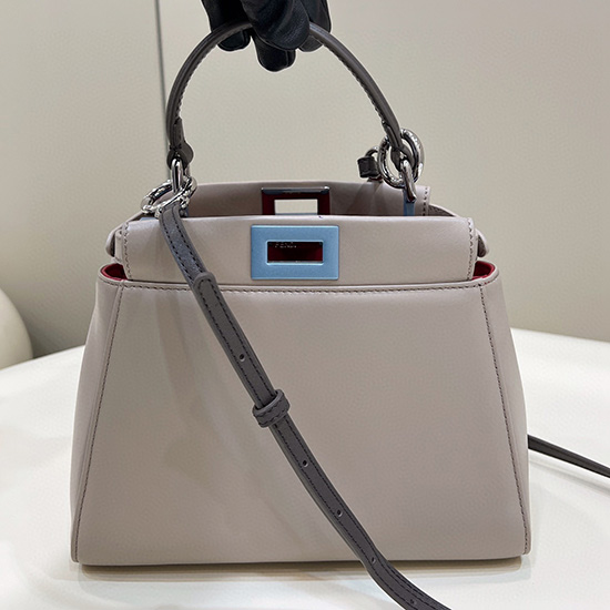 Borsa Fendi Mini Peekaboo In Pelle Nappa F25903