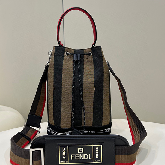 Borsa Fendi Mon Tresor In Tela Mini F033s