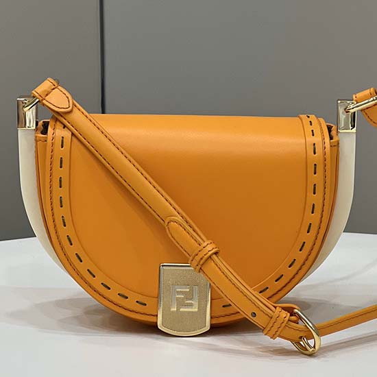 Borsa Fendi Moonlight In Pelle Arancione F80008