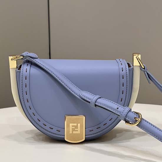 Borsa Fendi Moonlight In Pelle Blu F80008