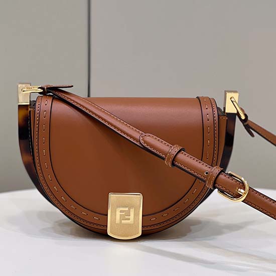 Borsa Fendi Moonlight In Pelle Marrone F80008